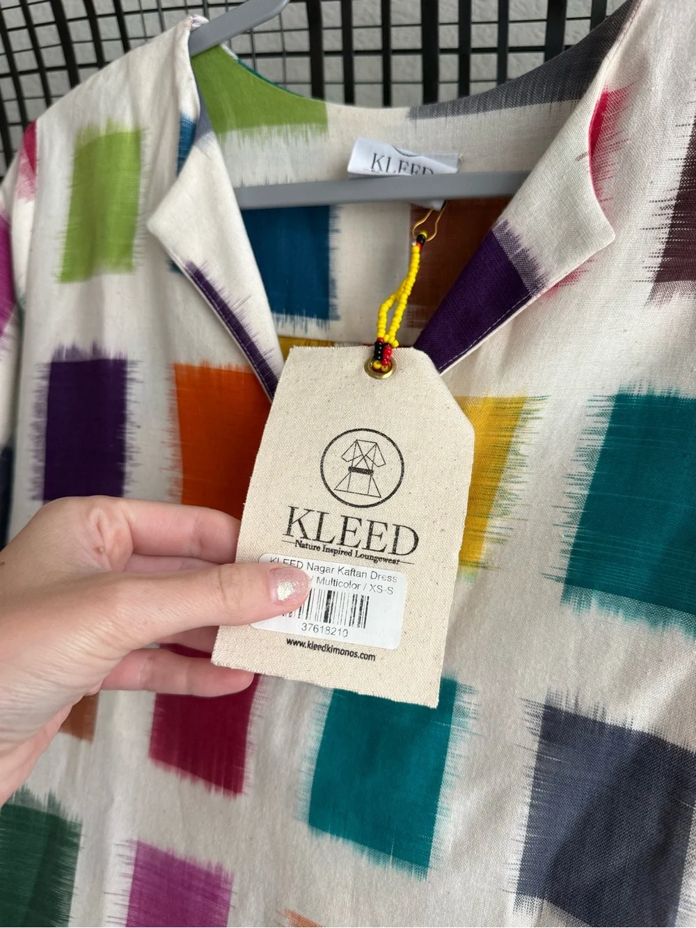Kleed Nagar Squares Kaftan Dress - Picture 9 of 12